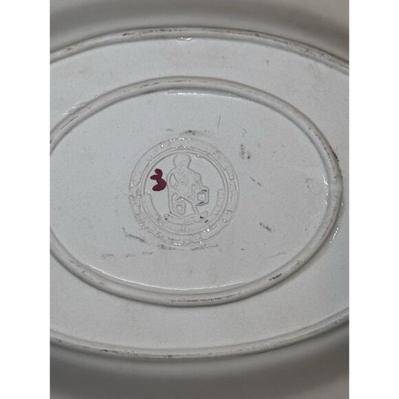 Gerald Henn Spongeware - 13" Serving Platter - Red with Star - Picture 5 of 5